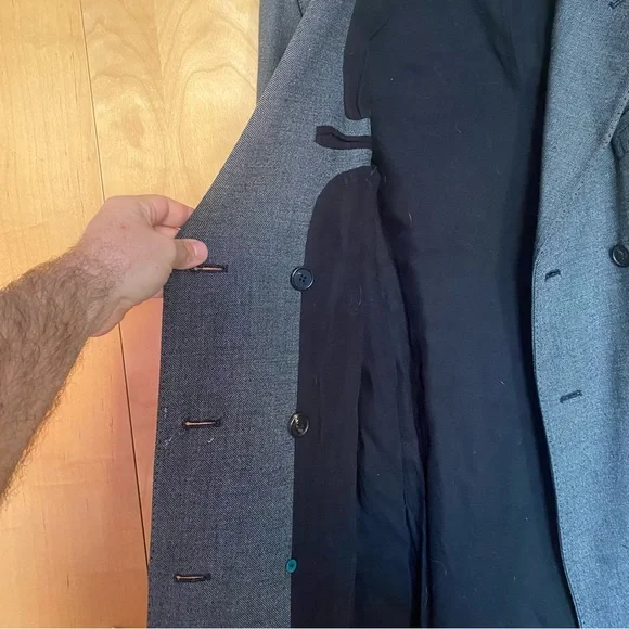 3.1 Phillip Lim Oversized Grey Trench Coat (sz 6) - Picture 12 of 14